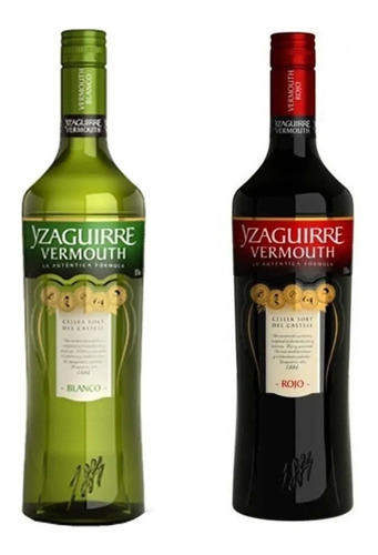 Imagen 1 de 4 de Combo Vermouth Vermut Yzaguirre Rojo Y Blanco X1000cc