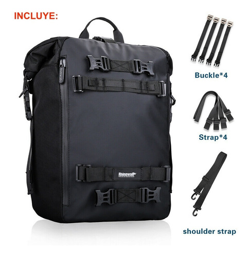 Imagen 9 de 9 de Mochila Maleta Impermeable Moto 10 Litros Modular