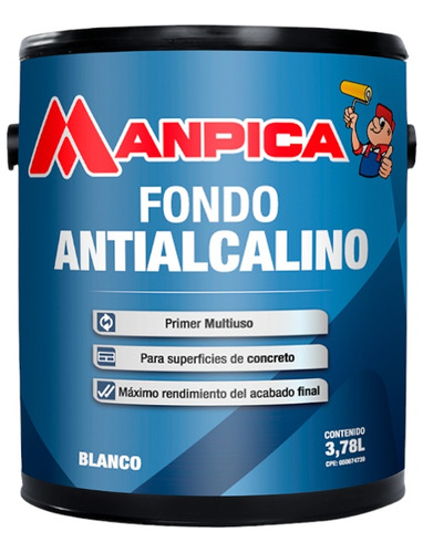 Fondo Antialcalino O Antihumedad Manpica Galón 