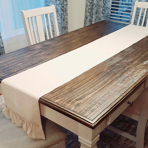 Corredor De Mesa De Algodón Con Volantes, Artículos De Tela