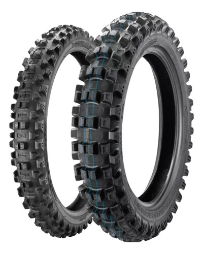 Par Pneu Borilli 90/100-21 Enduro Soft + 110/100-18 Exc Soft