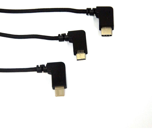 5 Cable De Fecha Micro Usb A Micro Usb Trenzado De 5 Piezas