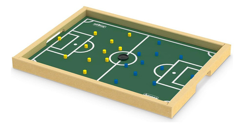 Jogo De Dedobol Peteleco Futebol De Prego Junges - Ref. 610 Palha/verde