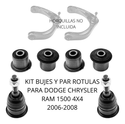 Kit Bujes Y Par Rotulas Para Dodge Ram 1500 4x4 2006-2008