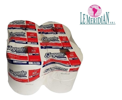 Papel Higiénico Elegante Blanco 300 Mts X 8 Unid (cód 1046)
