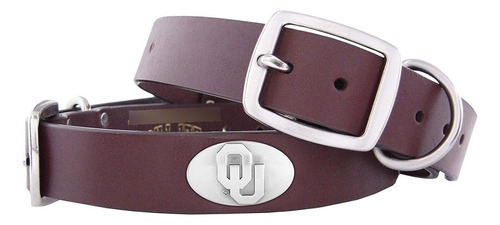 Zep-pro Oklahoma Sooners Vaquero De Piel Cafe Collar De Per