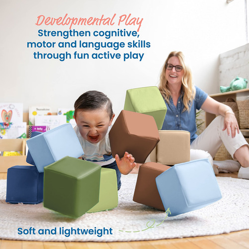 Building Blocks Ecr4kids Softzone Patchwork Para Niños Peque