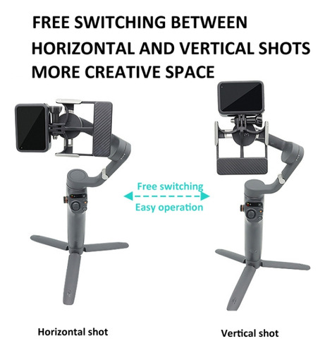 Adaptador Negro Para Dji Osmo 6/5/4/3 A Gopro Dji Action