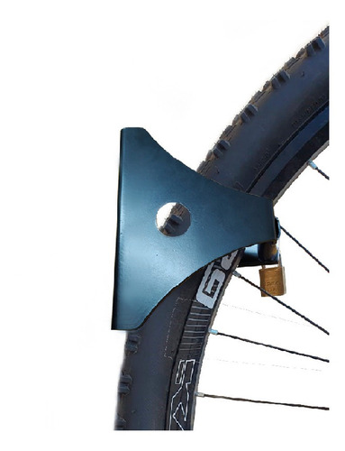 Imagem 1 de 2 de Suporte De Bike De Parede Trava Anti Roubo Para Cadeado