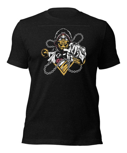 Playera Scorpio Mortal Kombatt. Videojuego Scorpion Sub Zero