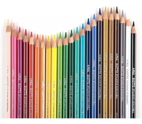 Imagen 2 de 5 de Lapices De Color Giotto X24 Stilnovo Casa Dorita