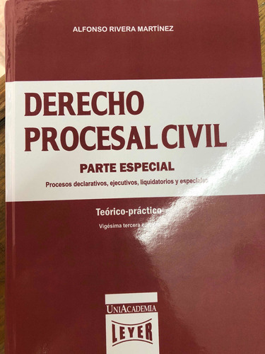 Derecho Procesal Civil Parte Especial