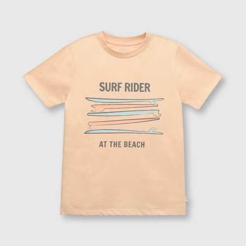 Polera De Niños Surf Damasco (2 A 12 Años)