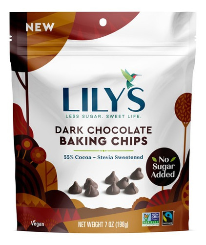 Lily's Chispas Chocolate Oscuro  198grs.