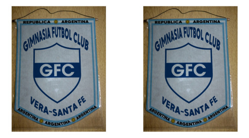 Banderin Grande 40cm Gimnasia Fc Vera Santa Fe