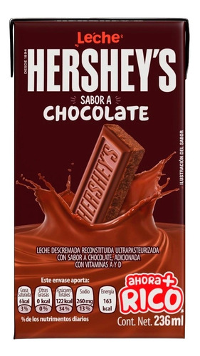 Leche Hershey's Sabor Chocolate 236 Ml