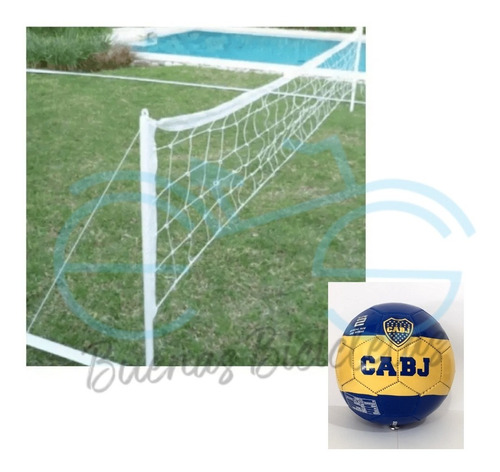 Red Futbol Tenis Playa Con Soporte Infantil Adulto + Pelota