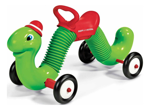Radio Flyer Inchworm (gusano Que Rebota Y Camina) Color Verde Lima