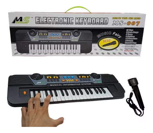 Teclado Musical semi-profissional infantil 61 teclas 72cm