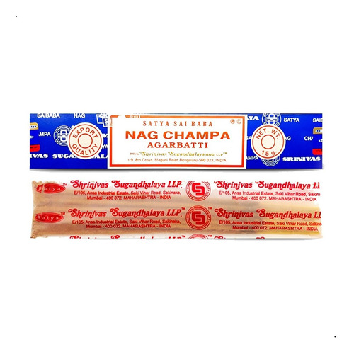 Imagem 5 de 8 de Incenso Indiano Nag Champa Satya Sai Baba 3cxd15gr+bind-full