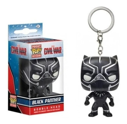 Llavero Funko Pop Keychain Black Panther Civil War Coleccion