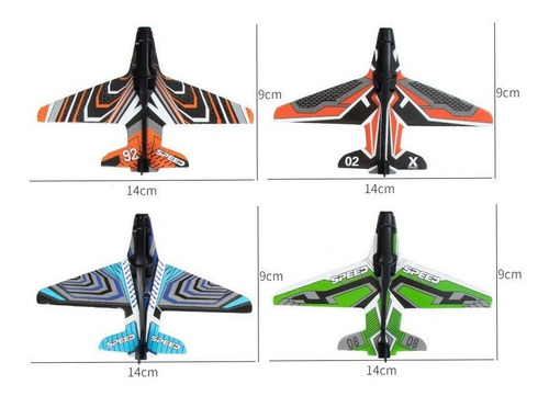 Juguete Pistola Lanzador De Aviones Espuma