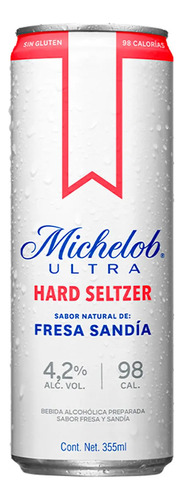 Bebida Hard Seltzer Michelob Fresa Sandia 355ml