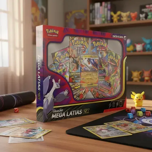Box Pokémon Tcg Mega Latias Ex - Jogo De Cartas Pokémon