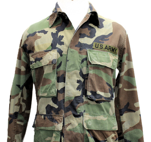 Gandola De Botão, U.s. Army, Woodland Type One, Small (Usado)