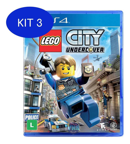 Kit 3 Lego City Undercover - Ps4