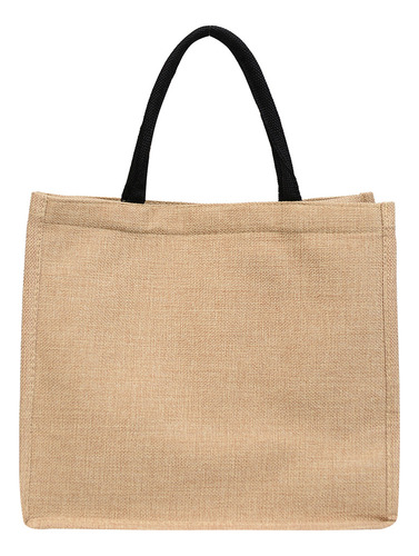 Bolso De Playa De Lino Con Cierre For Mujer, Bolsillo Inter