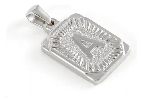 Colgante Con Letras De Acero De Titanio De 18 Quilates, Euro