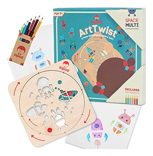 KiPod Arttwist Kit De Plantillas De Dibujo Para Niños 1 Plan