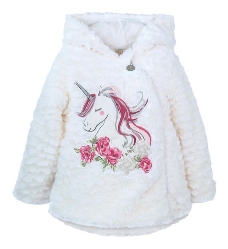 Chaqueta Bebe Unicorn Plus Crudo 