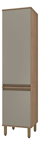 Paneleiros Duplo Vicenza 2 Portas 3 Prateleiras Havan/taupe Cor Marrom