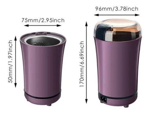 Imagen 3 de 9 de Molino Eléctrico Portátil Especias Granos Moledor Multiusos