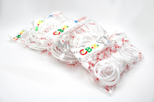 Imagen 3 de 4 de Argolla Plastica Blanca De 6 Cm X 20 Unidades Cbx