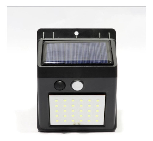 Luminária Solar 30 Leds Com Sensor Presença À Prova D' Água