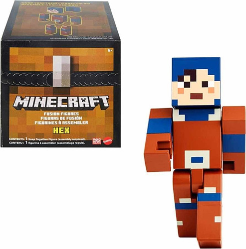 Hex Fusion Figures Minecraft Mattel Nuevas Steve Armables