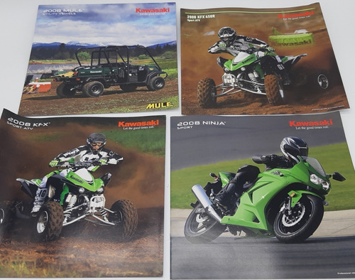 Folletos Libros Motos Kawasaki 2008 Todos Los Modelos X 4