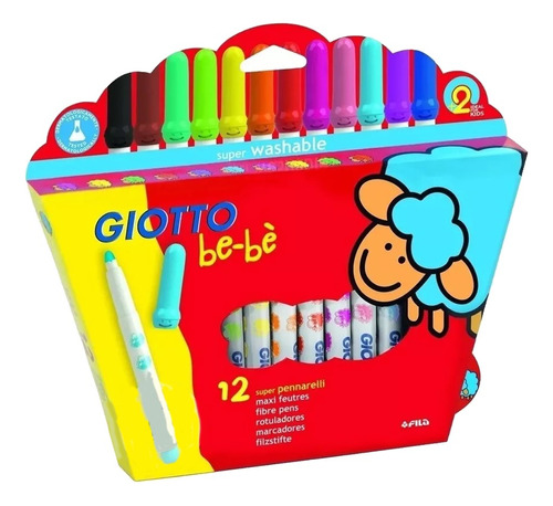 Marcadores Giotto Bebe X 12 Colores