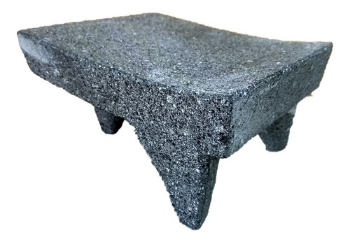 Metate De Piedra Volcanica De 30 Cm X 40 Cm.