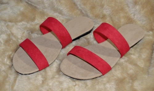 Sandalias De 2 Tiras Varios Colores