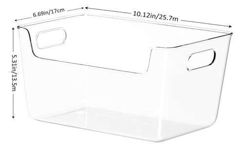 Paquete De 4 Cubos Organizadores Transparentes De Plástico