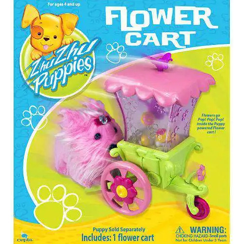 Zhu Zhu Puppies Flower Cart (no Incluye Hamnster)