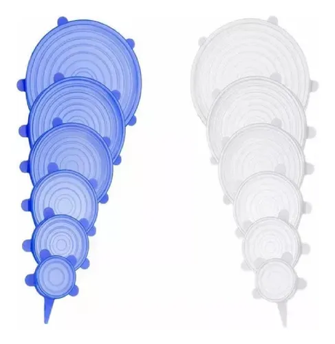 comprar Tapas Silicona Ollas Recipientes 6 Unidades Cocina Frutas