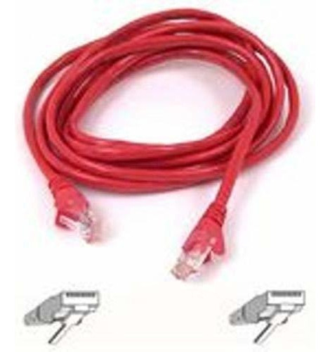 Belkin Category-5e Crossover Cable De Parche Moldeado (rojo