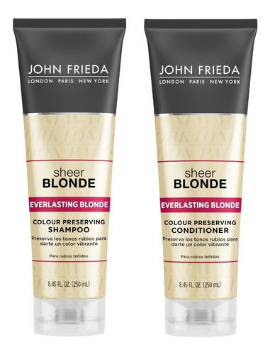 Shampoo Y Acondicionador John Frieda Rubios Salon Sheer 