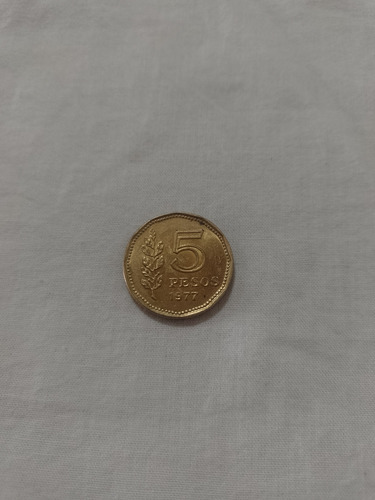 2 Monedas 5-10 Pesos 1977 Bicentenario Almirante G. Brown