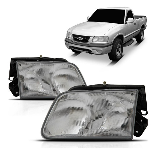 Imagem 1 de 4 de Farol S10 Blazer 95 96 97 98 99 2000 Foco Duplo S-10